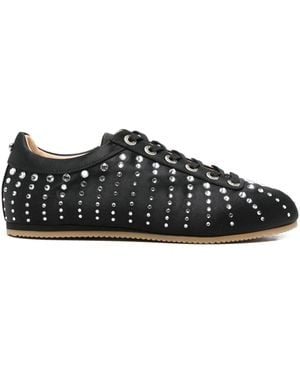 Mach & Mach Sneakers Verfraaid Met Kristallen - Zwart