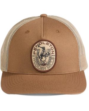 Pendleton Logo-Patch Mesh-Panel Cap - Brown