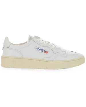 Autry Medalist Leather Sneakers - White