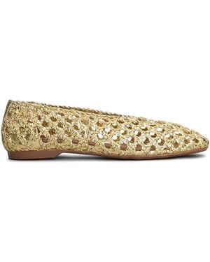 Carmens Maya Plait Ballet Flats - Metallic