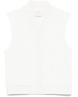 Varley Vicky V-Neck Gilet - White