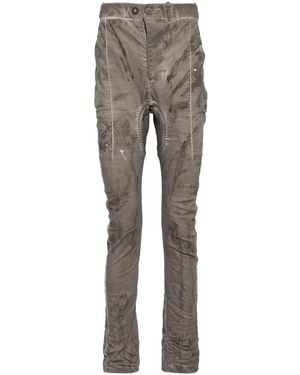 Boris Bidjan Saberi ダメージ パンツ - グレー