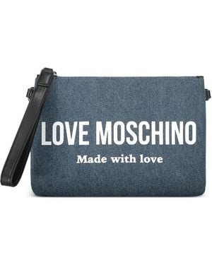 Love Moschino ロゴ ショルダーバッグ - ブルー