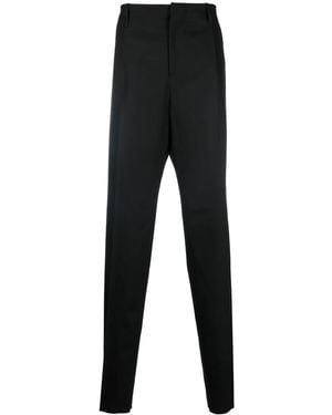 Versace Straight-Leg Twill Trousers - Black