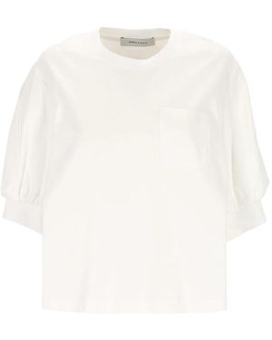 EMMA & GAIA Katoenen T-Shirt - Wit