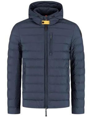 Parajumpers Quilted Hooded Jacket - Blue