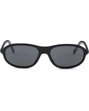 Prada Sunglasses With The Iconic Metal Plaque - Black