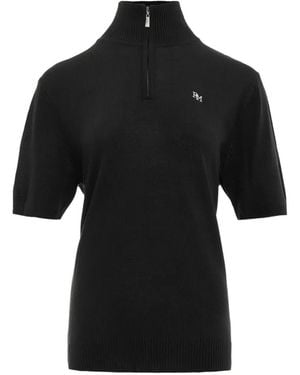 Rally Movement Half-Zip Short-Sleeve Jumper - Black