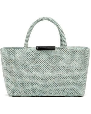 Proenza Schouler Chelsea Raffia Tote Bag - Blue