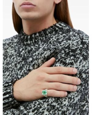 Bleue Burnham Willow Ring Met Smaragd - Metallic