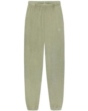 ÉTERNE Boyfriend Pocket Track Trousers - Green