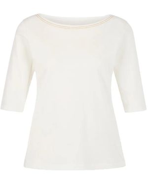 Marc Cain Boat-Neck T-Shirt - White