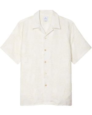 Paul Smith Camisa De Fil Coupé Zine Floral - Blanco