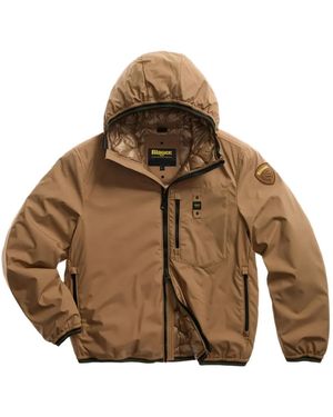 Blauer Hooded Puffer Jacket - Brown