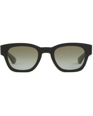 McQueen スクエアフレーム サングラス - ブラック