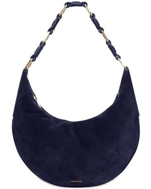 Anine Bing Kate Hobo Chain Shoulder Bag - Blue