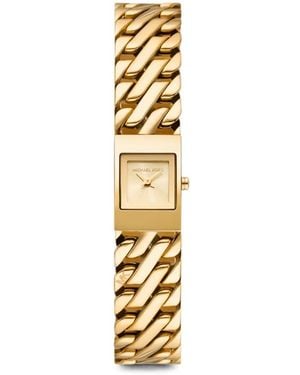 Michael Kors Goldfarbene Armbanduhr Mit Darrington Mini-Gliederkette - Mettallic