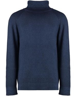 Malo Roll-Neck Jumper - Blue