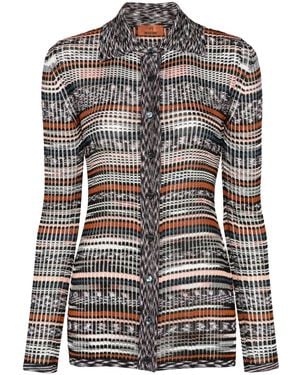 Missoni Calzini A Righe Con Intarsi - Nero