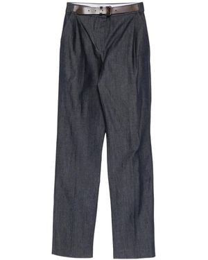 Dice Kayek Jean Plissé À Taille Ceinturée - Blue