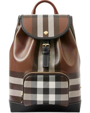 Burberry Vintage Check Backpack - Black