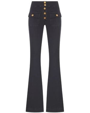 The Seafarer Anais High-Waisted Flared Jeans - Blue