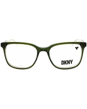 DKNY Rectangle-Frame Glasses - Black