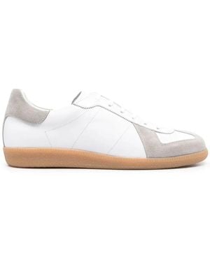 SCAROSSO Hans Leather Trainers - White