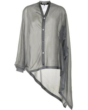 Junya Watanabe Fine-Knit Sheer Cardigan - Gray