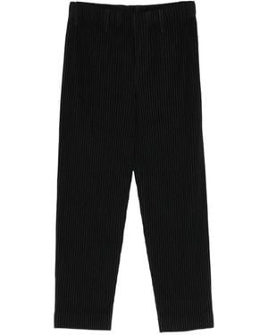 Homme Plissé Issey Miyake Pleated Trousers - Black
