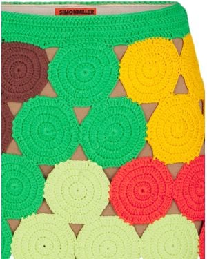 Simon Miller Beep Beep Crochet Mini Skirt - Yellow