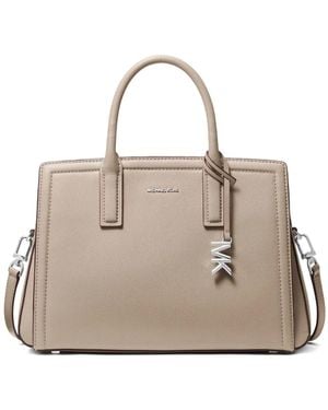 Michael Kors Medium Laila top-handle satchel bag - Natur