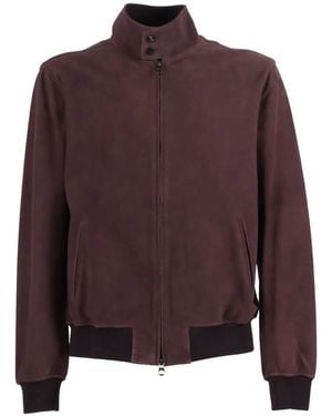 Stewart Jeff Suede Jacket - Purple