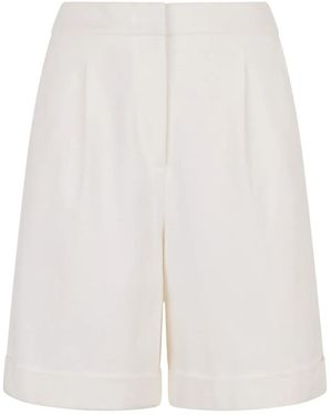 Peserico High-Waisted Shorts - White