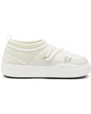 Moon Boot Park Icon Logo-Print Sneakers - White