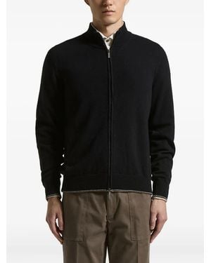 Peserico Zip-Up Cardigan - Black