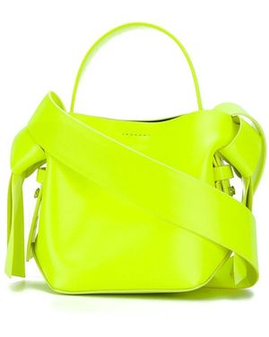 Acne Studios Musubi Micro Bag In Bright Yellow Leather
