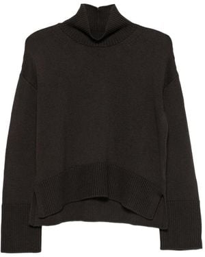 Dondup High-Neck Wool Sweater - Black