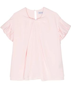 Dice Kayek Seidenbluse Mit Rüschenärmeln - Pink