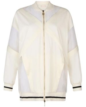Liu Jo Monogram-Pattern Jacket - White