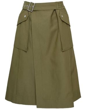 3.1 Phillip Lim Utility Wrap Skirt - Green