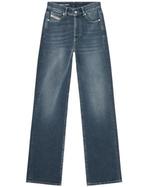 DIESEL Regular Jeans High Waist 1971 D-Sent - Blue