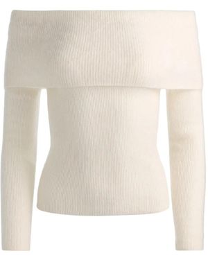 Alice + Olivia Dolan Foldover-Top Jumper - White
