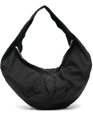 Issey Miyake Paper Balloon 2 Curved Zip-Fastening Tote Bag - Black