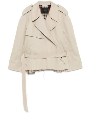 Balenciaga Trench À Coupe Crop - Neutre