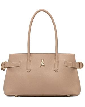 Patrizia Pepe Buckle-Detail Tote Bag - Natural