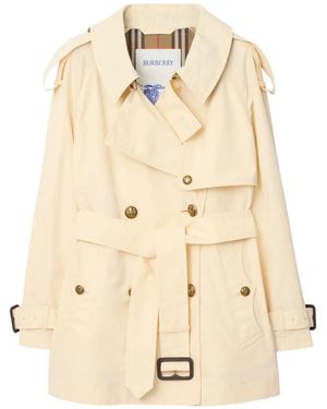 Burberry Fitzrovia Belted Double-Breasted Trench Coat - Natural