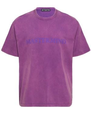 Mastermind Japan T-Shirt Met Logoprint - Paars