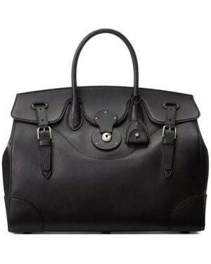 Ralph Lauren Ricky Buckle-Detail Leather Bag - Black