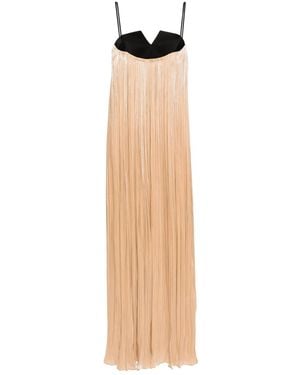 V:PM ATELIER Powder Plissé Gown - Natural